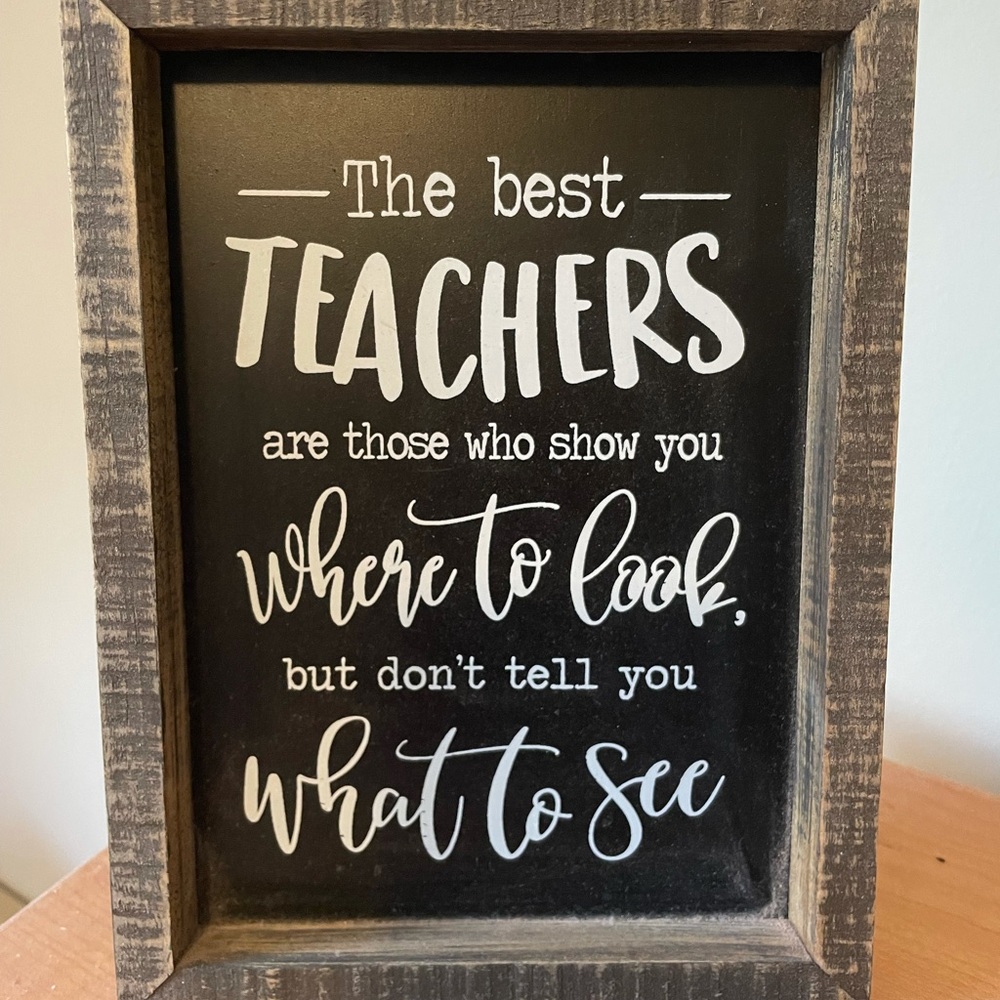 Teacher sign